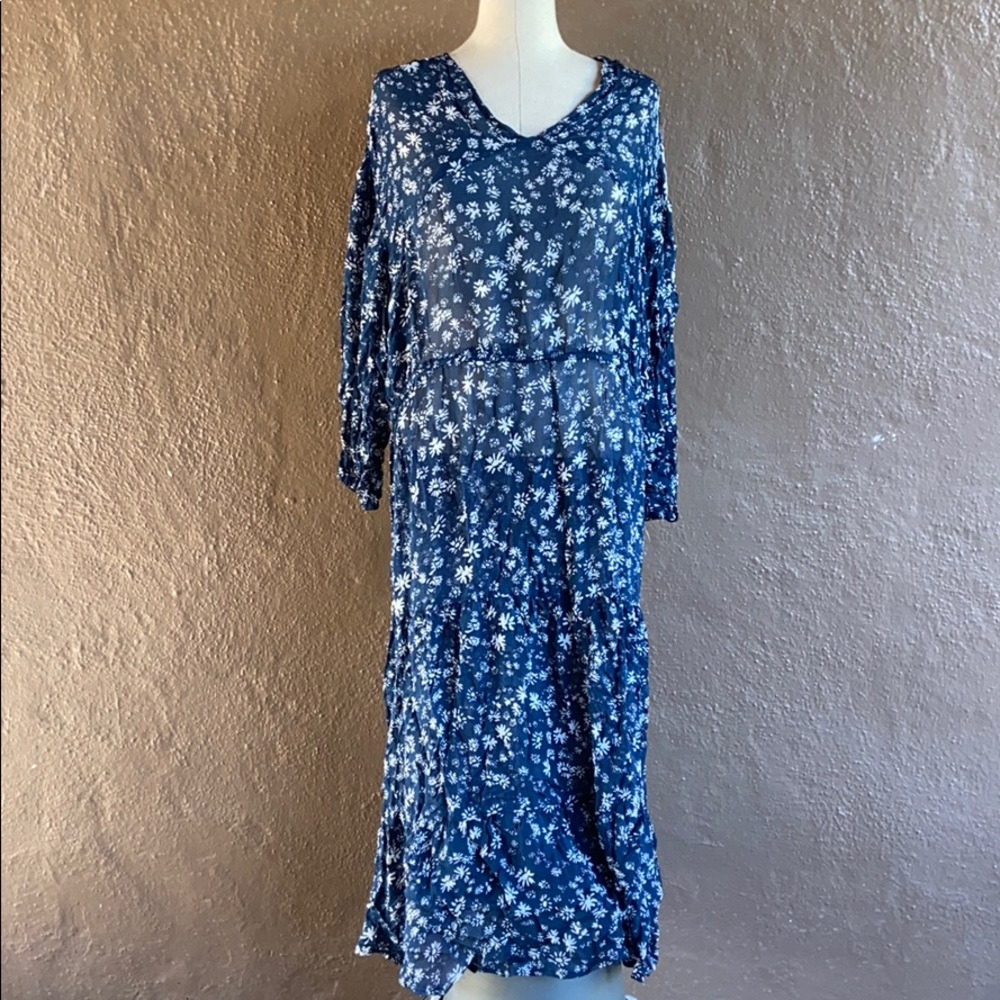Free People sheer dress with liner sz M